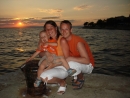 Jedna s rodičmi - toto bol najkrajší západ slnka počas našej dovolenky