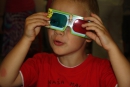 Kubko v 3D okuliaroch