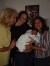 S mojou blízkou rodinkou - krstná Maťka, mamina sesternica Peťka a babka Dadka