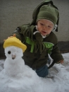 Snehuliačik - na terase u maminých krstných